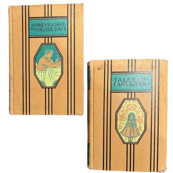 VTG Lot of 2 Young Folks' Library Books, Fantasy, School & College Days, 1944 - Picture 1 of 9